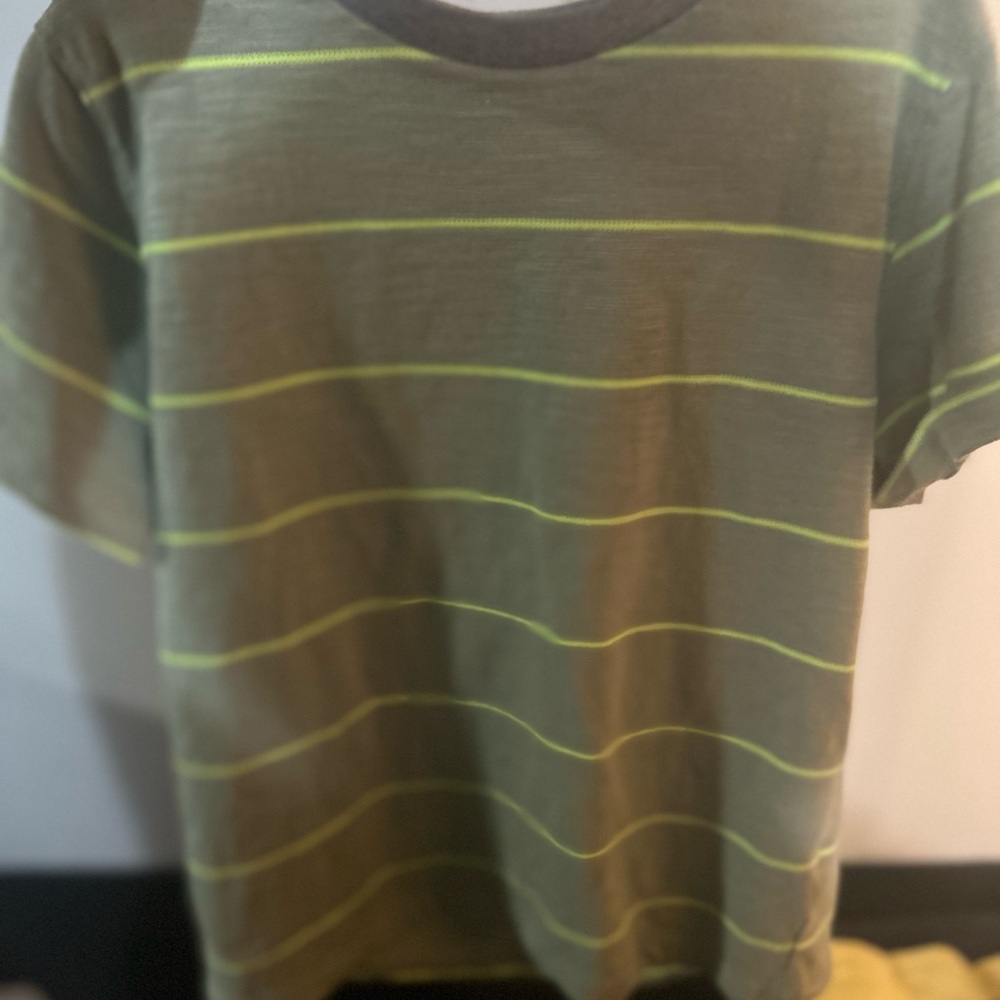 Kids Green Striped Matching Set